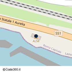 Posizione della concessione balneare Comune di Santa Marinella, A. 2021, N. 205