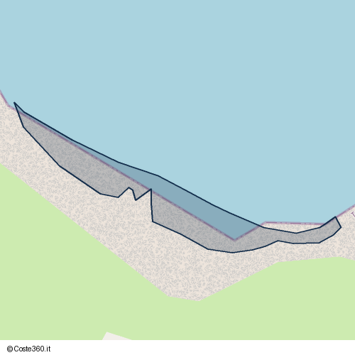 Posizione della spiaggia Spiaggia nei pressi di Trani, 76125