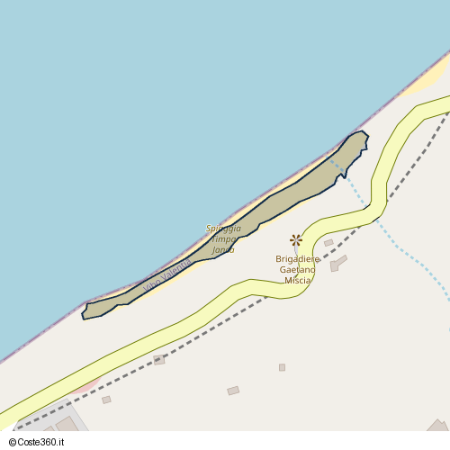 Posizione della spiaggia Spiaggia nei pressi di Vibo Valentia, 89900