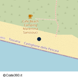 Posizione della concessione balneare Comune di Castiglione Della Pescaia, A. 2009, N. 30