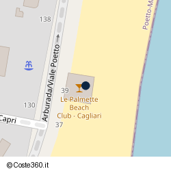 Posizione approssimativa di Le Palmette Beach Club