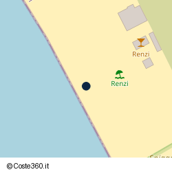 Posizione approssimativa di Spiaggia Renzi