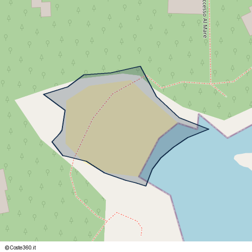 Posizione della spiaggia Spiaggia nei pressi di Accesso Al Mare, Orosei, 08028