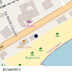 Posizione della concessione demaniale marittima Comune di Pietra Ligure, A. 2011, N. 2622