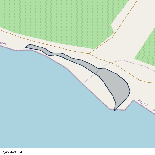 Posizione della spiaggia Spiaggia nei pressi di Mazara del Vallo, 91026