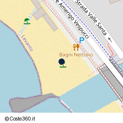 Posizione della concessione demaniale marittima Comune di Levanto, A. 2025, N. 6