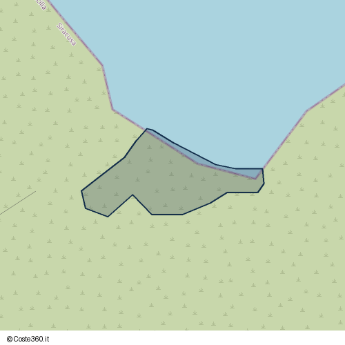 Posizione della spiaggia Spiaggia nei pressi di Melilli, 96010