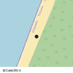 Posizione della concessione demaniale marittima Comune di Orbetello, A. 2024, N. 8