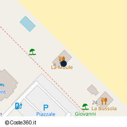 Posizione della concessione demaniale marittima Comune di Riccione, A. 2013, N. 332