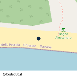 Posizione della concessione demaniale marittima Comune di Castiglione Della Pescaia, A. 2009, N. 34