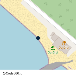 Posizione della concessione demaniale marittima Comune di Cecina, A. 2023, N. 161