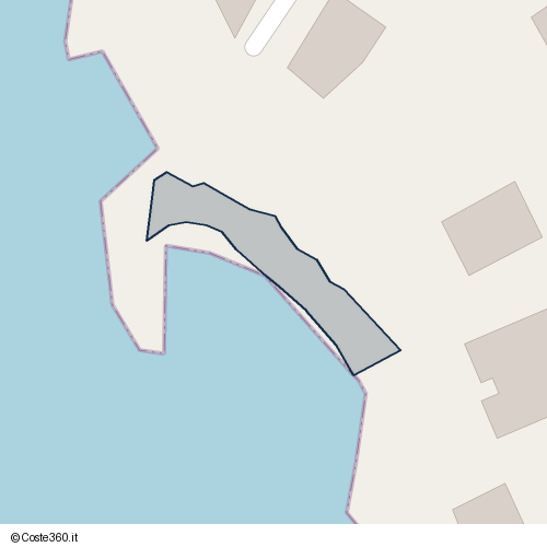 Posizione della spiaggia Spiaggia nei pressi di Via Pietro Mascagni, Borgo Odescalchi, Civitavecchia, 00053