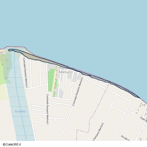 Posizione della spiaggia Spiaggia nei pressi di Contrada Pantano Martucci, Pantano Martucci, 87064