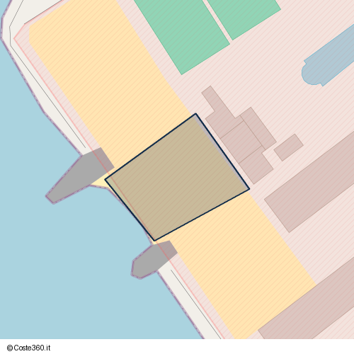 Posizione della spiaggia Spiaggia nei pressi di Via della Foce, Marina di Cecina, Cecina, 57023