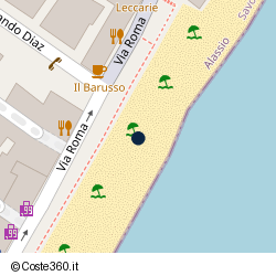 Posizione della concessione balneare Comune di Alassio, A. 2004, N. 84