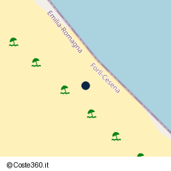 Posizione della concessione balneare Comune di Gatteo, A. 2025, N. 05