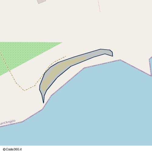 Posizione della spiaggia Spiaggia nei pressi di Garganica, Monte Sant'Angelo