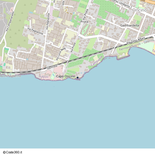 Posizione della spiaggia Spiaggia nei pressi di Via Prota 42, Oncino, Torre Annunziata, 80058