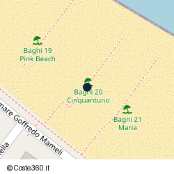 Posizione della concessione balneare Comune di Senigallia, A. 2019, N. 175