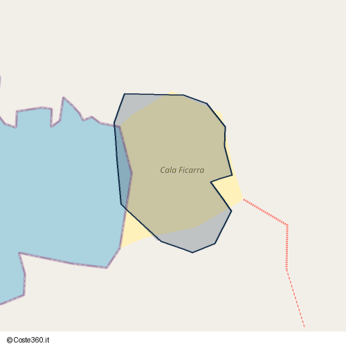 Posizione della spiaggia Spiaggia nei pressi di Maratea, 85046