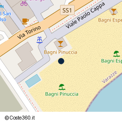 Posizione della concessione balneare Comune di Varazze, A. 2009, N. 113