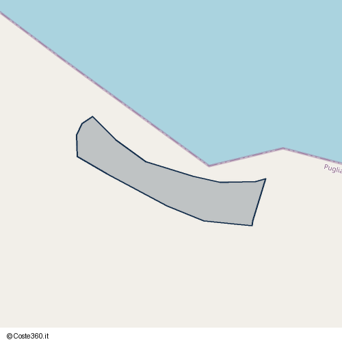 Posizione della spiaggia Spiaggia nei pressi di Via Bari, Giovinazzo, 70054