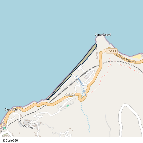 Posizione della spiaggia Spiaggia nei pressi di Gioiosa Marea, 98063