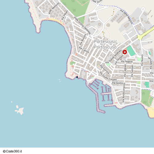 Posizione della spiaggia Spiaggia nei pressi di Sentiero 307, Portescusi/Portoscuso, 09010