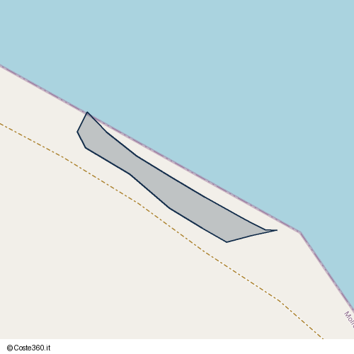 Posizione della spiaggia Spiaggia nei pressi di Molfetta, 76011
