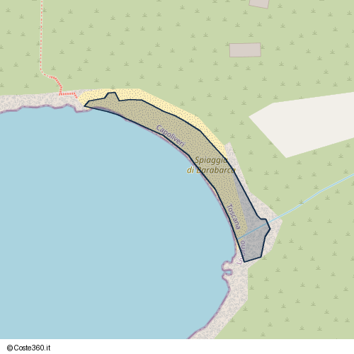 Posizione della spiaggia Spiaggia nei pressi di Loc. Calanchiole 8, Capoliveri, 57031