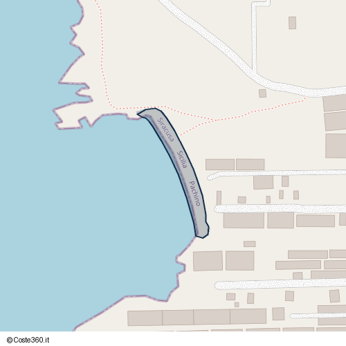 Posizione della spiaggia Spiaggia nei pressi di Pachino, 96018