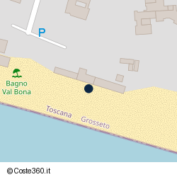 Posizione della concessione balneare Comune di Castiglione Della Pescaia, A. 2012, N. 21