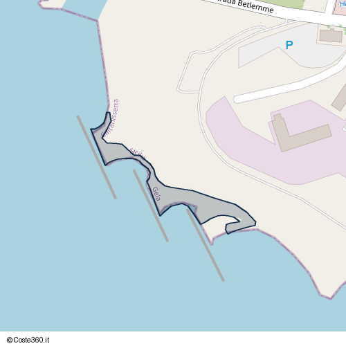 Posizione della spiaggia Spiaggia nei pressi di Gela, 93012