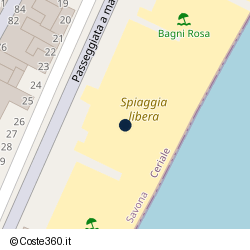 Posizione della concessione demaniale marittima Comune di Ceriale, A. 2025, N. 1