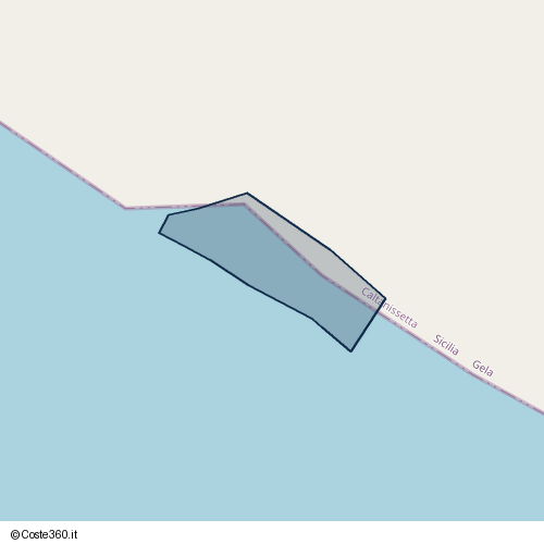Posizione della spiaggia Spiaggia nei pressi di Gela, 93012