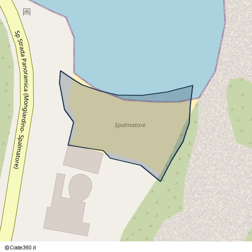 Posizione della spiaggia Spiaggia nei pressi di Sp Strada Panoramica (Mongiardino- Spalmatore), La Maddalena, 07024