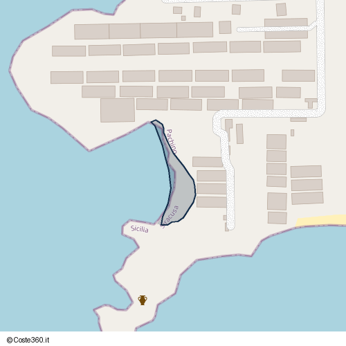 Posizione della spiaggia Spiaggia nei pressi di Pachino, 96018