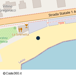 Posizione della concessione balneare Comune Santa Marinella, A. 2009, N. 147