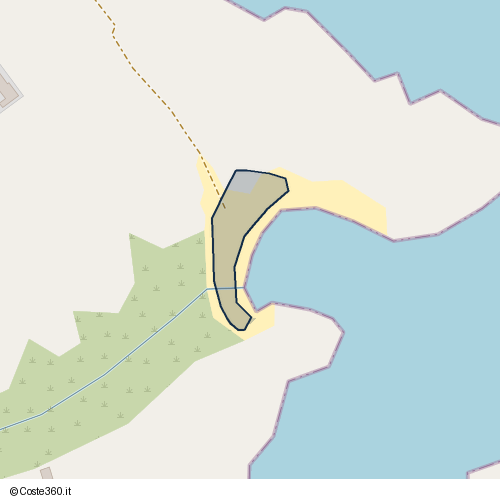 Posizione della spiaggia Spiaggia nei pressi di Polignano a Mare, 70044