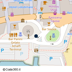 Posizione della concessione demaniale marittima Comune di Amalfi, A. 2008, N. 16