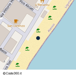 Posizione della concessione demaniale marittima Comune di Alassio, A. 2004, N. 89