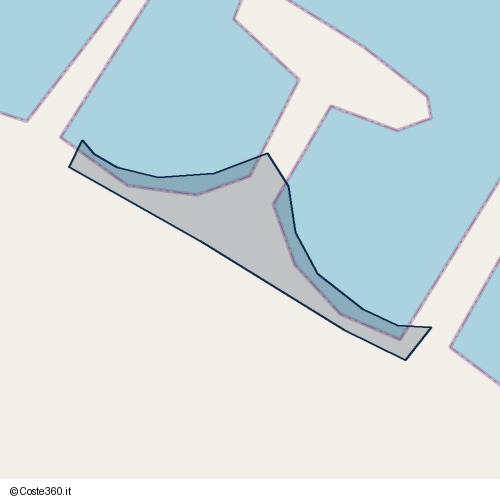 Posizione della spiaggia Spiaggia nei pressi di Strada Provinciale delle Saline, Margherita di Savoia, 76016