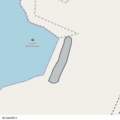 Posizione della spiaggia Spiaggia nei pressi di Via Nazionale, Bagnara Calabra, 89011