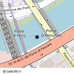 Posizione della concessione demaniale marittima Autorità Portuale di Mar Adriatico Centrale, A. 2024, N. PE05