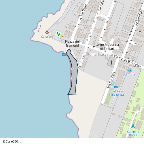 Posizione della spiaggia Spiaggia nei pressi di Ragusa, 97100