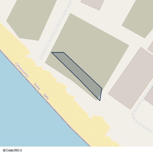 Posizione della spiaggia Spiaggia nei pressi di Gela, 93012