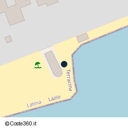 Posizione della concessione demaniale marittima Comune di Terracina, A. 2014, N. TE-150
