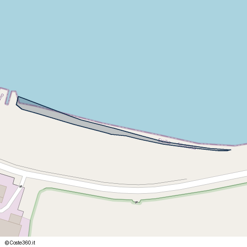 Posizione della spiaggia Spiaggia nei pressi di Priolo Gargallo, 96010