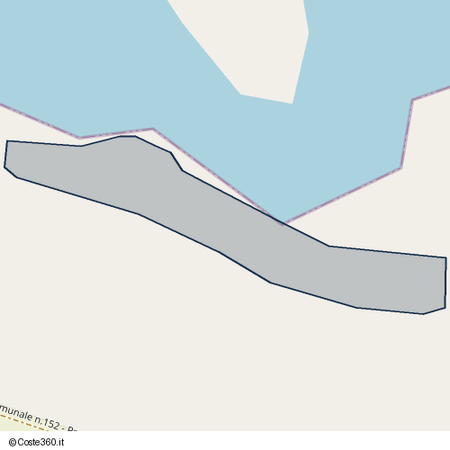 Posizione della spiaggia Spiaggia nei pressi di Strada Comunale n.152 - Procaccio II, Ostuni