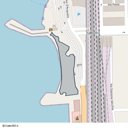Posizione della spiaggia Spiaggia nei pressi di Via Salvo D'Acquisto, Pezzo Superiore, Villa San Giovanni, 89018
